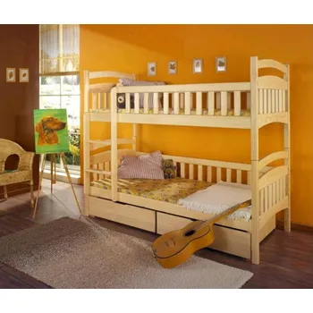 Dětská postel Nábytek PEGAS s.r.o. Dětská patrová postel z masivu DOMINIK