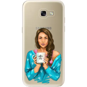 Pouzdro na mobilní telefon Odolné silikonové pouzdro iSaprio - Coffe Now - Brunette - Samsung Galaxy A5 2017