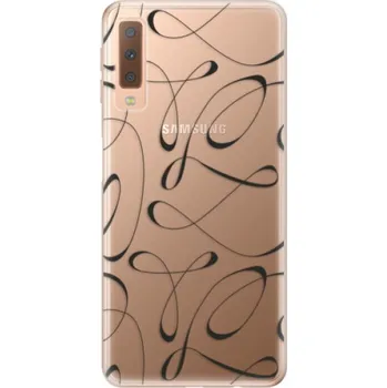 Pouzdro na mobilní telefon Odolné silikonové pouzdro iSaprio - Fancy - black - Samsung Galaxy A7 (2018)