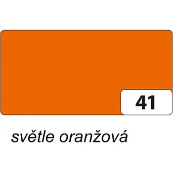 Umělecký papír Folia Barevný papír 300g - 41 Oranžová světlá Velikost: 50 x 70 cm