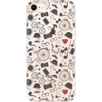 Telefonní příslušenství Odolné silikonové pouzdro iSaprio - Vintage Pattern 01 - black - iPhone 8