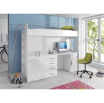 Nábytek PEGAS s.r.o. Patrová postel PARADISE 4D, Bílá