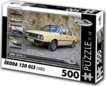 Puzzle KB Barko Retro-Auta Škoda 120 GLS (1982) 500 dílků