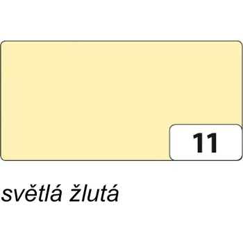 Umělecký papír Folia Barevný papír 300g - 11 Žlutá světlá Velikost: 50 x 70 cm