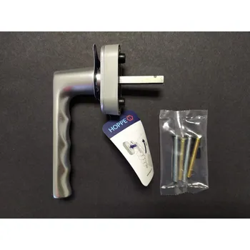 Dveřní kování Hoppe Okenní klika HOPPE Hamburg 1001/ST Barva: Stříbrná