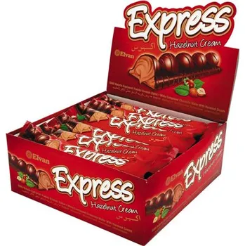 Oplatka EXPRESS 35g - oříšková v čokoládové polevě - balení 24 ks (1 ks = 8 Kč) (oplatka oříšková / v mléčné čokoládě)