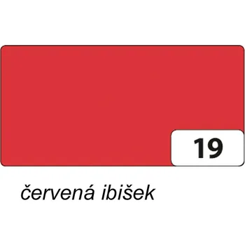 Umělecký papír Folia Barevný papír 300g - 19 červená ibišek Velikost: A4