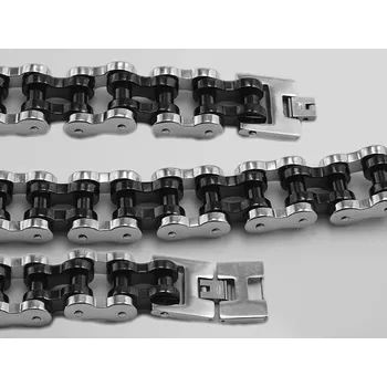 Náramek RiverSperky.Náramek z chirugické oceli Rozvoďák Black nr. 02.OCNAR2300311