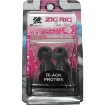 Boilies LK Baits pěnové boilies Zig Rig Aroma Pop-Up 14mm Příchuť: Black Protein