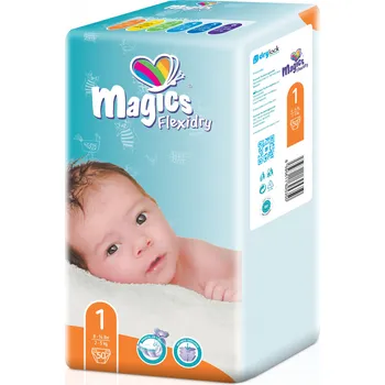 Plenkové kalhoty Recenze Dry Lock Magics Flexidry 1 Newborn 2-5 kg 50 ks
