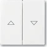 Ovladač tlačítkového žaluziového spínače, studio bílá, ABB Future linear, Solo 2CKA001751A2756