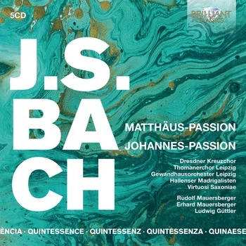 Zahraniční hudba J.S. Bach: Matthäus Passion, Johannes Passion (5CD) (Dresdner Kreuzchor, Gewandhausorchester, Rudolf Mauersberger, Erhard Mauersberger, Ludwig Güttler)