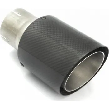 Koncovka výfuku Koncovka výfuku jednoduchá nerez karbonová Ulter Sport 90mm / 50mm rovná