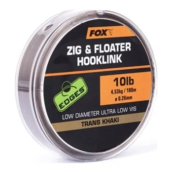 Fox Plovoucí vlasec Zig & Floater Hooklink Trans Khaki 100m Varianta: 10lb