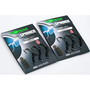 Rybářský háček Korda Návazec Spinner Hook Section Curv 3ks Velikost: 4B