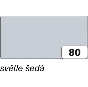 Umělecký papír Folia Barevný papír 300g - 80 Šedá světlá Velikost: 50 x 70 cm