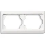 Rámeček vodorovný dvojnásobný, alabastrová, ABB Aplha exclusive 2CKA001754A2999