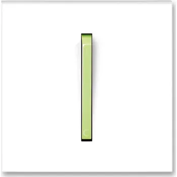 Elektrická zásuvka Kryt jednoduchý s páčkou (pro spínače řazení 3S), bílá/ledová zelená, ABB Neo 3559M-A00933 42