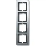 Rámeček čtyřnásobný, chromová matná, ABB Solo 2CKA001754A4107