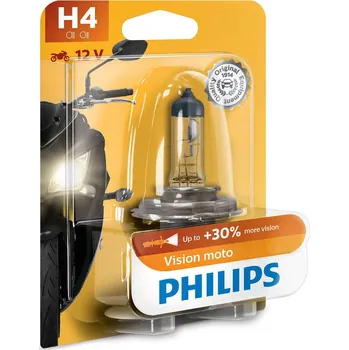 Autožárovka Philips Vision Moto 12342PRBW H4 P43t-38 12V 60/55W