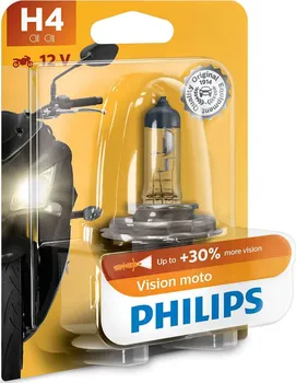 Autožárovka Philips Vision Moto 12342PRBW H4 P43t-38 12V 60/55W