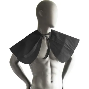 Jednorázová kadeřnická pláštěnka z netkané textilie - límec F/025/020FCZ - černá - 20 ks/bal