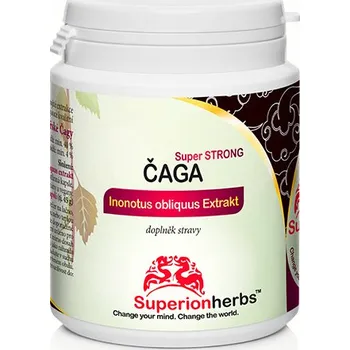 Zdraví Superionherbs Čaga Extrakt 90 kapslí
