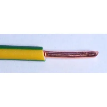 elektrický kabel vodič CY 4 žlutozelený