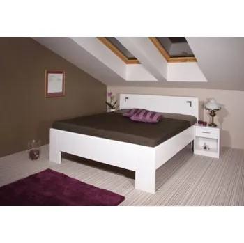 Postel Postel z masivu DeLuxe 2 - bílá - 160/180 x 200cm - 180x200cm