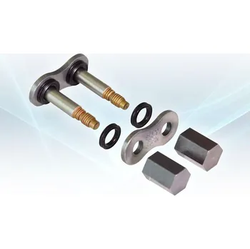 Řetězová sada pro motocykl Samonýtovací spona řetězu EK CHAINS 530 SRX2 barva natural - 1 kus