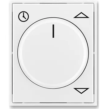 Elektrická zásuvka Kryt spínače žaluziového komfortního s otočným ovladačem, bílá/bílá, ABB Element, Time 3294E-A00110 03
