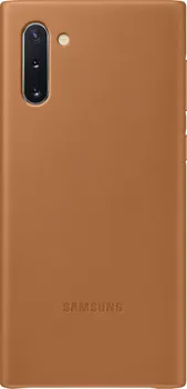 Pouzdro na mobilní telefon Samsung Leather Cover pro Galaxy Note 10 hnědé