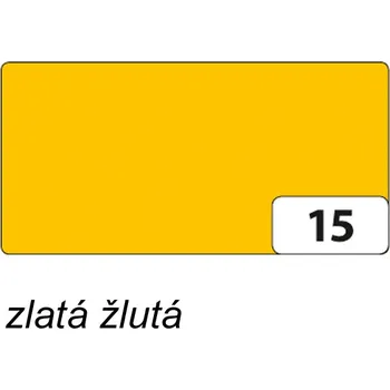 Umělecký papír Folia Barevný papír 130g - 15 Žlutozlatá Velikost: A4