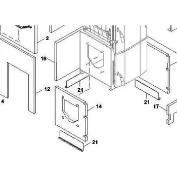 Kotel Dakon Izolace vnitřní bok box výř. 4čl. FB2 AUTOMAT 8738127036