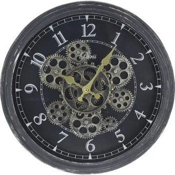 Hodiny Nástěnné hodiny černé Ø 37 cm