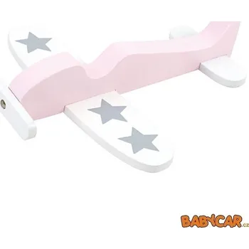 Dřevěná hračka JABADABADO letadlo Růžová DOPRODEJ!