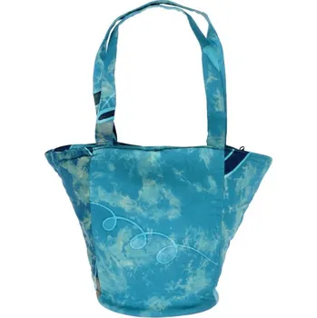 Kabelka BOB Batik, dámská, batikovaná taška Paint modrá 35 x 40 cm