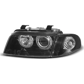 Přední světlomet Přední světla angel eyes Audi A4 B5 94-98 černé