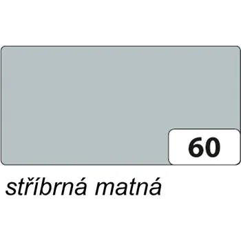 Umělecký papír Folia Barevný papír 130g - 60 Stříbrná matná Velikost: 50 x 70 cm