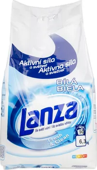 Prací prášek Lanza Fresh & Clean bílá 6,3 kg