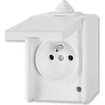 Zásuvka Praktik jednonásobná IP 44, s víčkem ABB 5518-2929 B