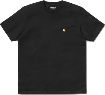 Pánské tričko Carhartt WIP Chase černé/zlaté