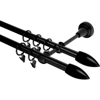 Garnýž kovová 320 cm dvouřadá - dvojitá 16 Špice double černá