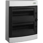 Rozvodnice plastová PNS 24T, průhledné dveře, montáž na omítku, IP40, 2 řady, 2x12M, Noark