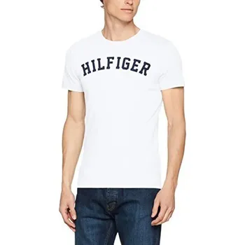 Pánské tričko Tommy Hilfiger Cotton Icon SS Tee Logo bílé S