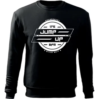 Pánská mikina DNB mikina pánská bez kapuce "JUMP-UP" Velikost: M, Barva: Černá