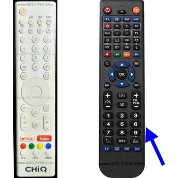 CHIQ U40E6000 , U50E6000 náhradní dálkový ovladač