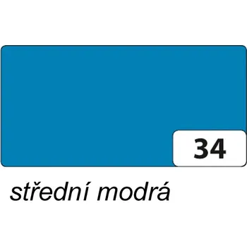 Umělecký papír Folia Barevný papír 130g - 34 Modrá střední Velikost: A3