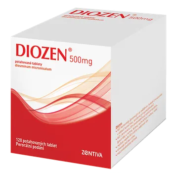 Lék na srdce, cévy a krev Zentiva Diozen 500 mg 120 tbl.