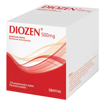 Lék na srdce, cévy a krev Recenze Zentiva Diozen 500 mg 120 tbl.